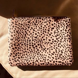 NEW: Animal print cosmetic bag.